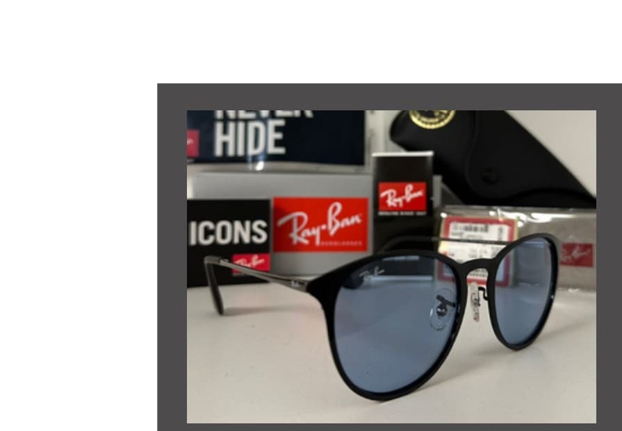 Anteojos Ray-Ban Erika Metal (Negro / Azul)