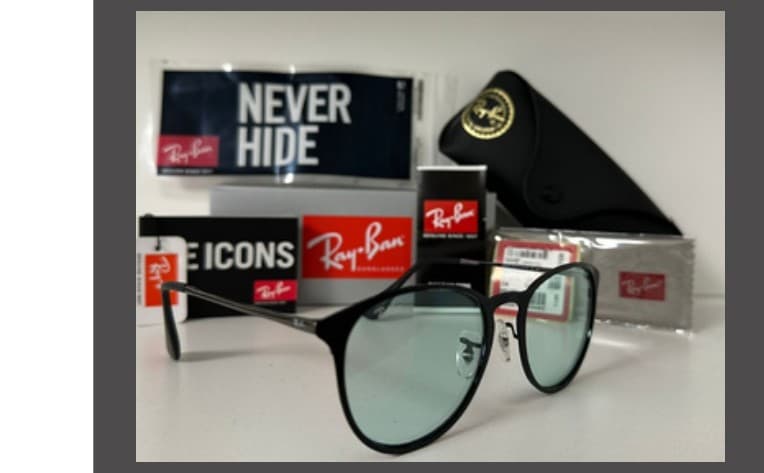 Anteojos Ray-Ban Erika Metal (Negro / Verde)