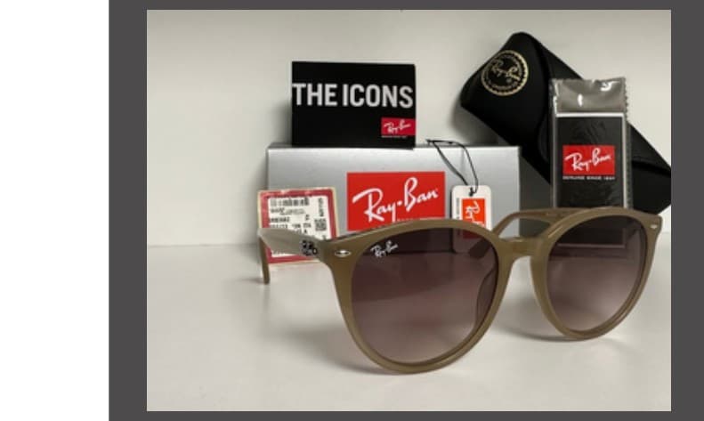 Anteojos Ray-Ban Erika Highstreet (Beige / marrón degradé)
