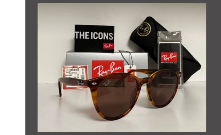 Anteojos Ray-Ban Erika Highstreet Carey (Claro / Marrón)