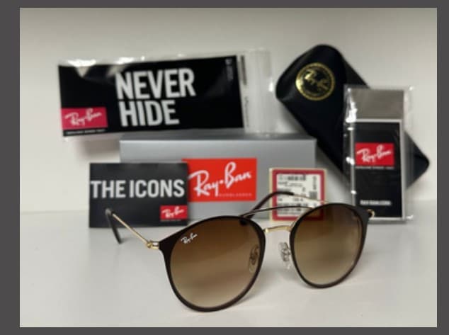 Anteojos Ray-Ban Round Shape (Marrón / Marrón degradé)