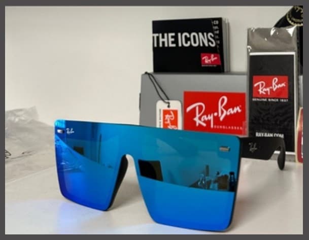 Anteojos Ray-Ban Amore Fashion (Azul espejado)