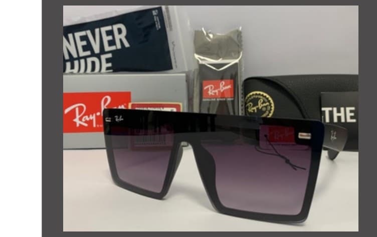 Anteojos Ray-Ban Amore Fashion (Negro / Violeta degradé)