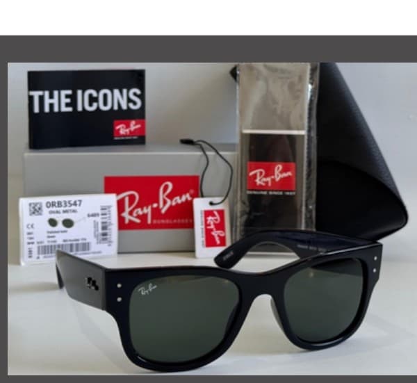 Anteojos Ray-Ban Wayfarer Mega (Negro / Verde) — foto 1 de 1