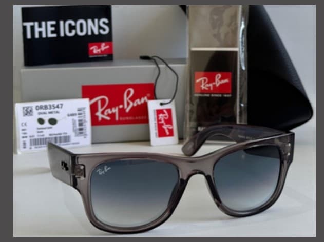 Anteojos Ray-Ban Wayfarer Mega (Traslúcido / Azul degradé) — foto 1 de 1