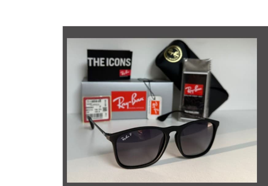 Anteojos Ray-Ban Chris polarizado (Negro / Gris degradé) — foto 1 de 1