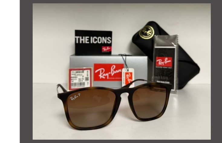 Anteojos Ray-Ban Chris polarizado (Carey / Marrón degradé) — foto 1 de 1
