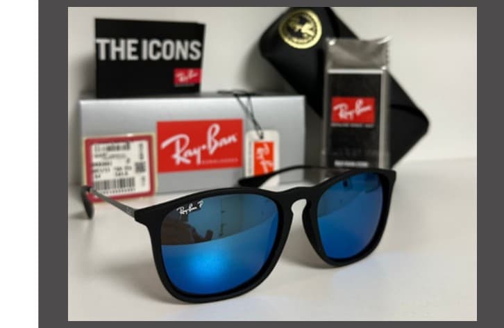 Anteojos Ray-Ban Chris polarizado (Azul espejado) — foto 1 de 1