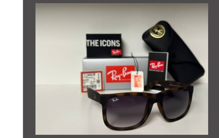 Anteojos Ray-Ban JUSTIN (Carey / Gris degradé) — foto 1 de 1