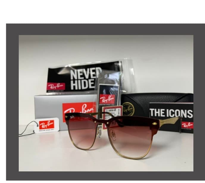 Anteojos Ray-Ban Clubmaster Blaze (Dorado / Rosa) — foto 1 de 1