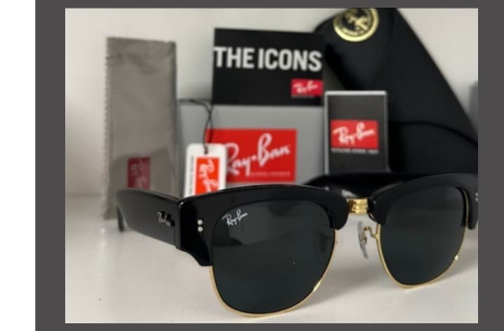 Anteojos Ray-Ban Mega Clubmaster (Negro / Verde) — foto 1 de 1