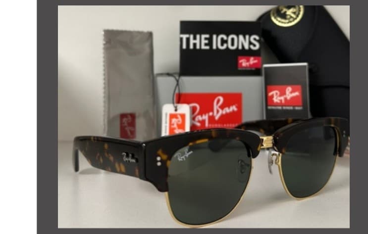 Anteojos Ray-Ban Mega Clubmaster (Carey / Verde) — foto 1 de 1