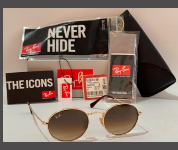 Anteojos Ray-Ban Oval Clásico (Dorado / Marrón degradé) — foto 1 de 1