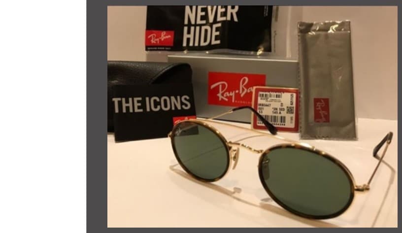 Anteojos Ray-Ban Doble puente dorado (Carey / Verde) — foto 1 de 1