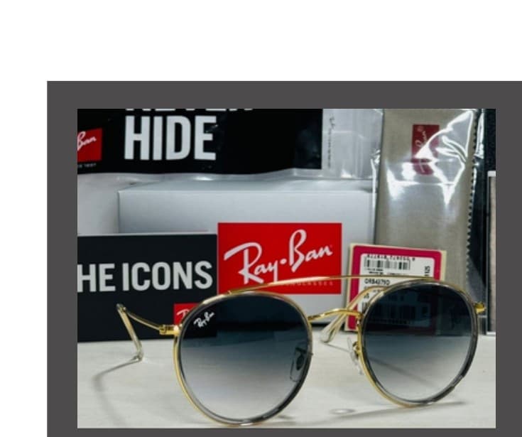 Anteojos Ray-Ban Doble puente dorado (Azul degradé) — foto 1 de 1