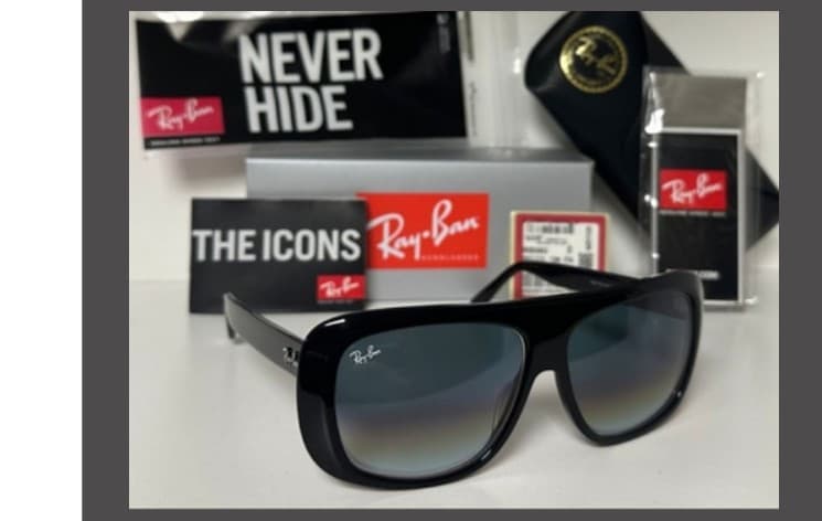 Anteojos Ray-Ban BLAIR (Negro / Gris degradé) — foto 1 de 1