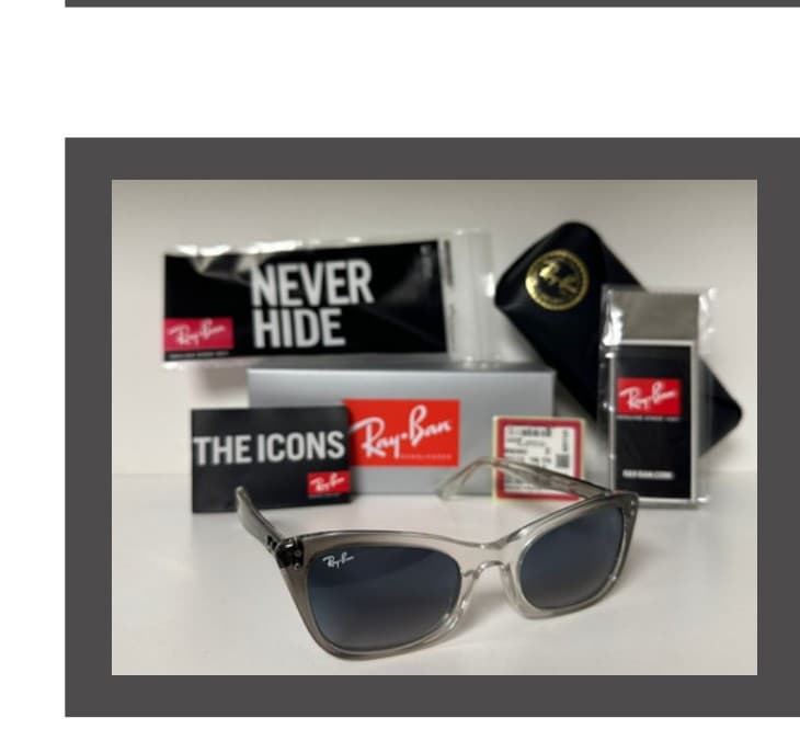 Anteojos Ray-Ban Lady Burbank (Gris traslúcido) — foto 1 de 1