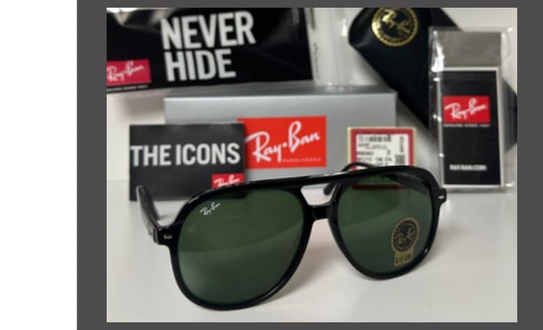 Anteojos Ray-Ban BILL (Negro / Verde) — foto 1 de 1