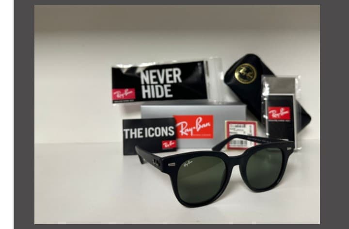 Anteojos Ray-Ban Meteor (Negro / Verde) — foto 1 de 1