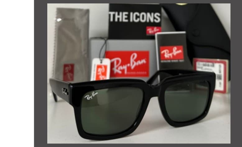 Anteojos Ray-Ban Inverness (Negro / Verde) — foto 1 de 1