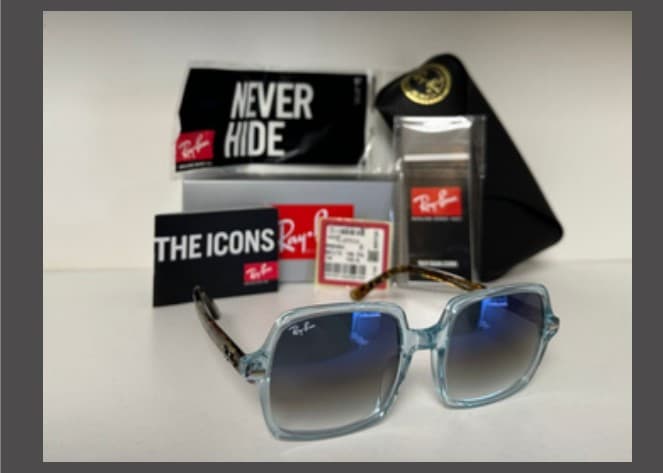 Anteojos Ray-Ban Square II (Celeste / Azul degradé) — foto 1 de 1
