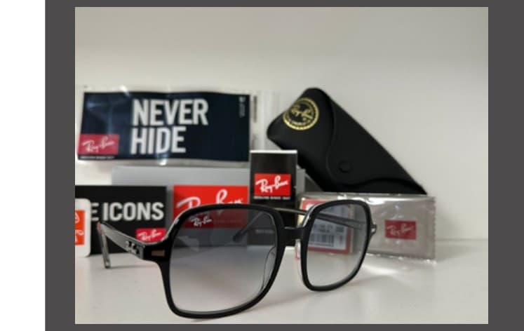 Anteojos Ray-Ban Square II (Negro / Azul degradé) — foto 1 de 1