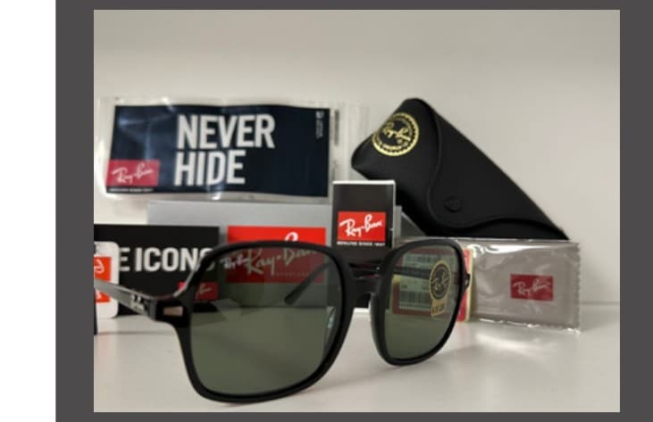 Anteojos Ray-Ban Square II (Negro / Verde) — foto 1 de 1