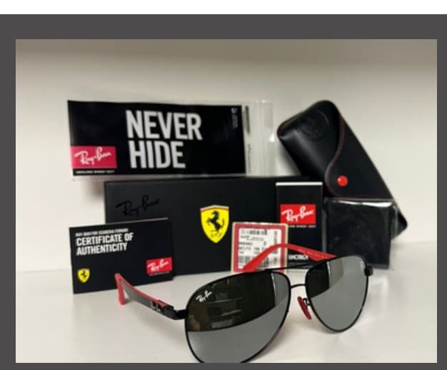 Anteojos Ray-Ban Aviadror Ferrari (Negro / Plateado espejado) — foto 1 de 1