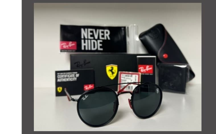 Anteojos Ray-Ban Double bridge Ferrari (Negro / Verde) — foto 1 de 1