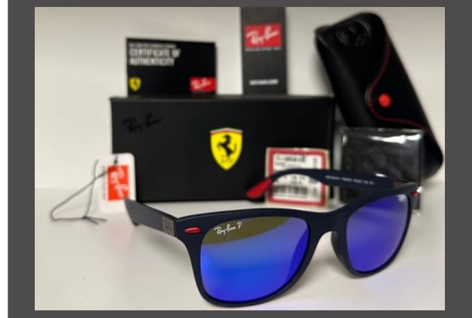 Anteojos Ray-Ban Wayfarer Ferrari (Azul polarizado) — foto 1 de 1