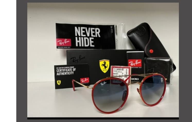 Anteojos Ray-Ban Double bridge Ferrari (Rojo / azul degradé) — foto 1 de 1