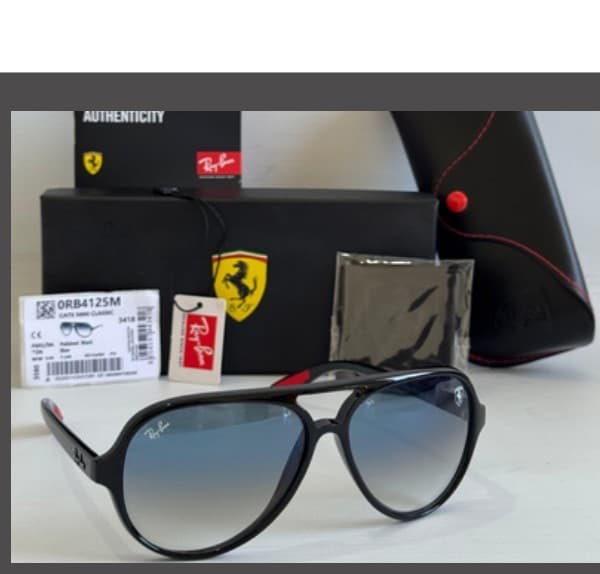 Anteojos Ray-Ban Cats Ferrari (Negro / Azul degradé) — foto 1 de 1